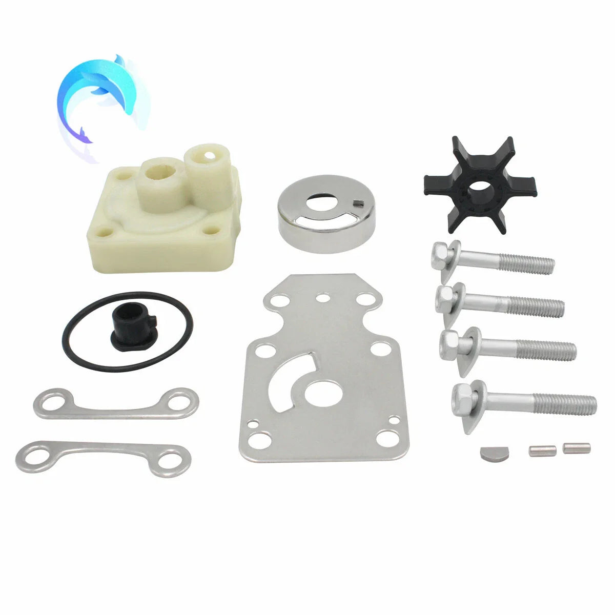 Water Pump Repair Kit for Yamaha Outboard 15/20HP Models 6AH Series