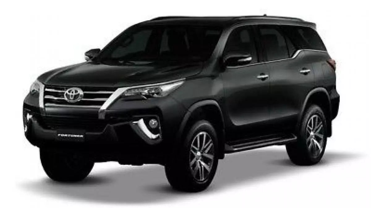 4 Door Visor Monsoons Black for Toyota Fortuner (2015-2017)