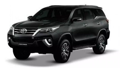 4 Door Visor Monsoons Black for Toyota Fortuner (2015-2017)