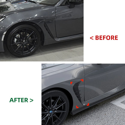 2 x Carbon Look Side Fender Air Vent Trims for Subaru BRZ (2022-2024)