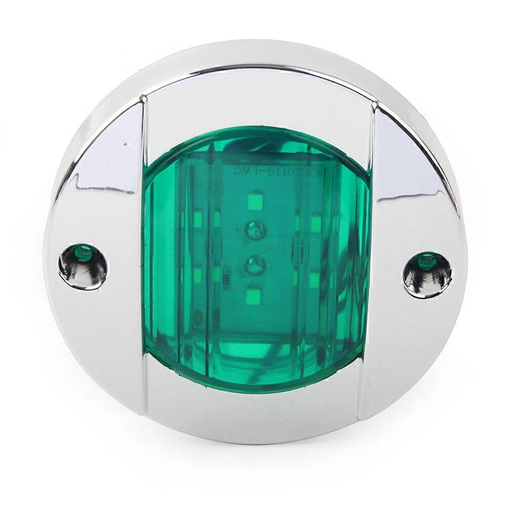 24V Green LED Side Marker Lights for Truck Trailer RV Boat