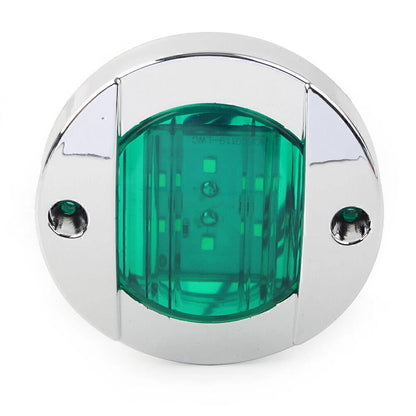 24V Green LED Side Marker Lights for Truck Trailer RV Boat