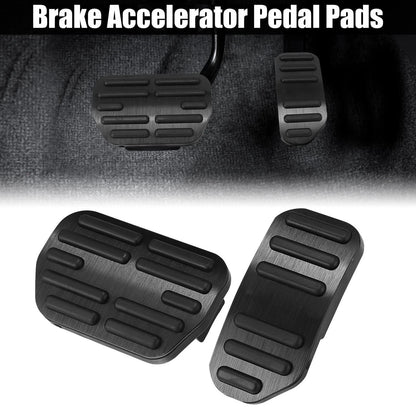 Black Brake Accelerator Foot Pedal Cover Kit for Toyota Corolla RAV4 (2014-2018)