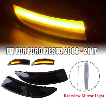 Dynamic LED Mirror Indicator Sequential Turn Signal Light for Ford Fiesta B-Max