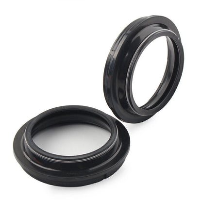 Black Dust Seals for Motorcycle Front Fork Damper Shock Absorber 41X53MM