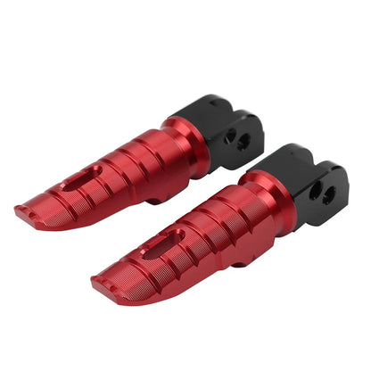 Red Passenger Rear Footrests Pegs for Ducati Monster 696 2008-2014, 796 2011-2014