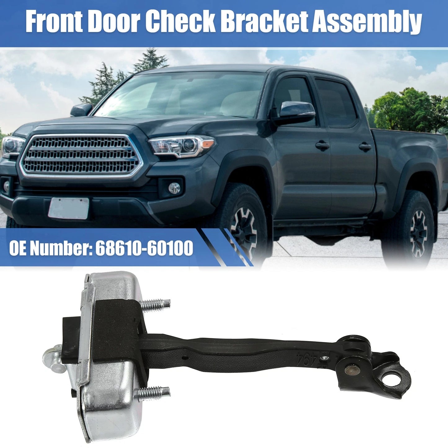 Front Left Door Check Stop Strap Bracket for Toyota Tacoma (2005–2010)