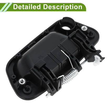 Exterior Door Handle for Chevrolet Spark (2013 - 2016) Black Front Left