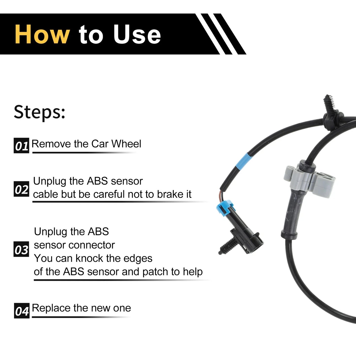 ABS Wheel Speed Sensor for GMC Sierra 1500