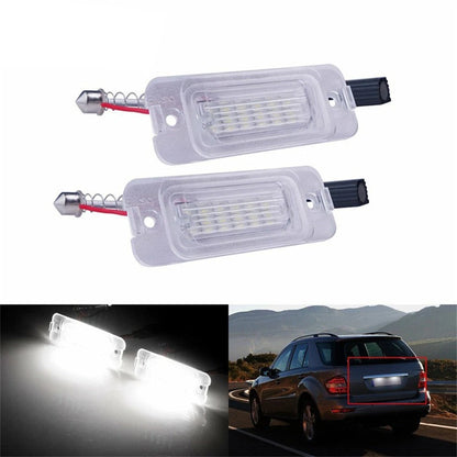 White LED License Plate Lights for Mercedes-Benz W164 W251 X164 (2006-2015)