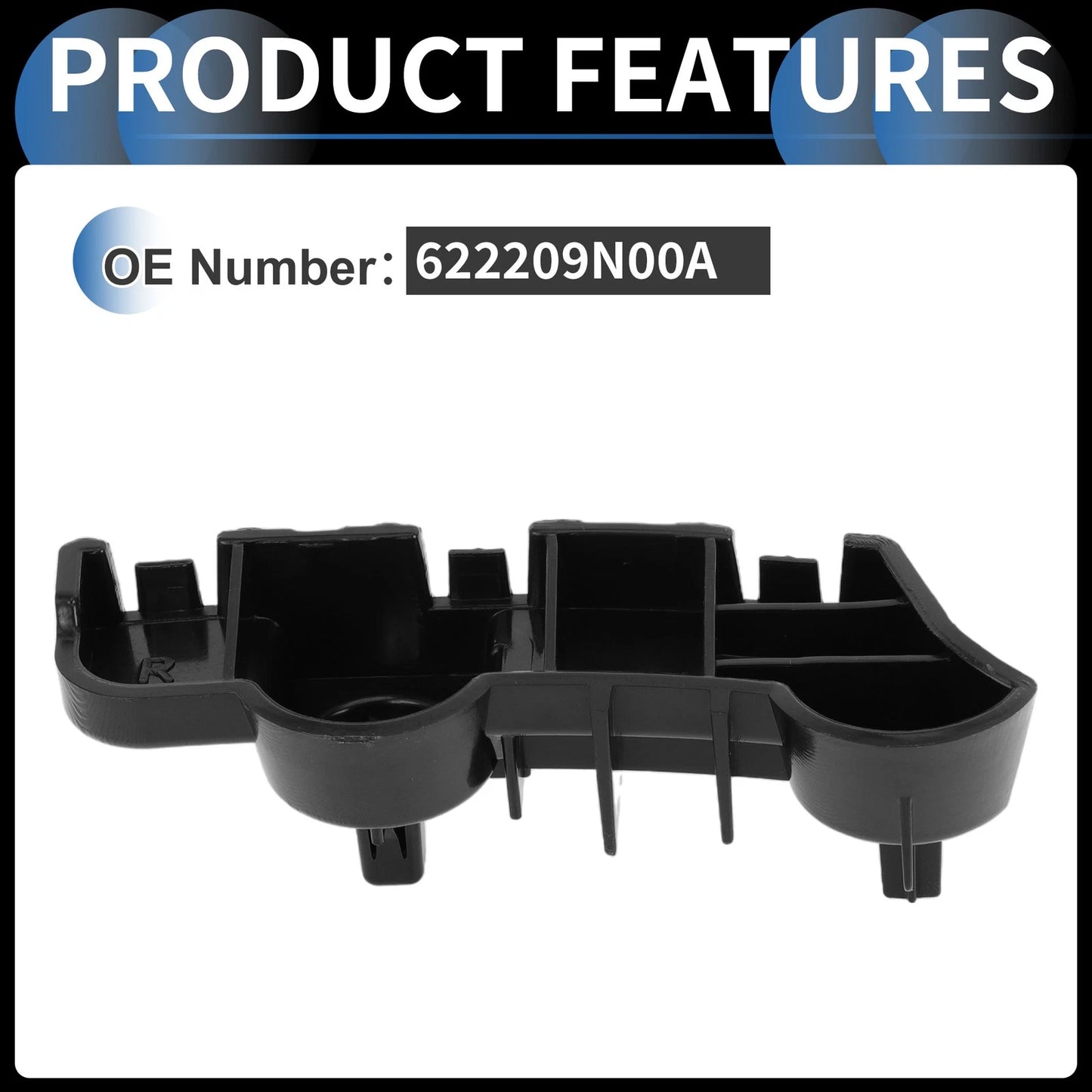 Right Front Bumper Retainer Bracket for Nissan Maxima (2000-2003)