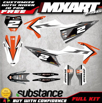 Premium Graphics Kit Stickers for KTM SXF 450 (2019-2021)