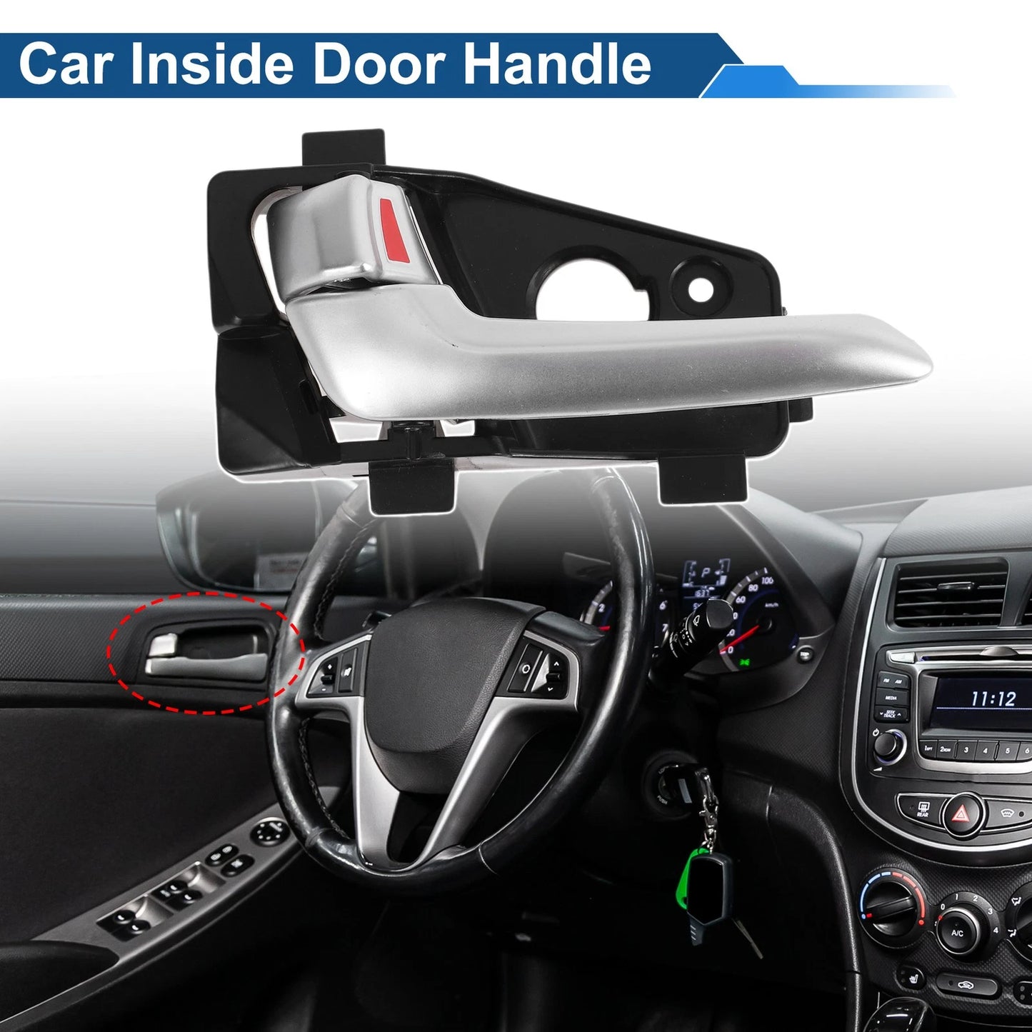 Rear Left Passenger Side Door Handle for Kia Picanto (2011-2017)