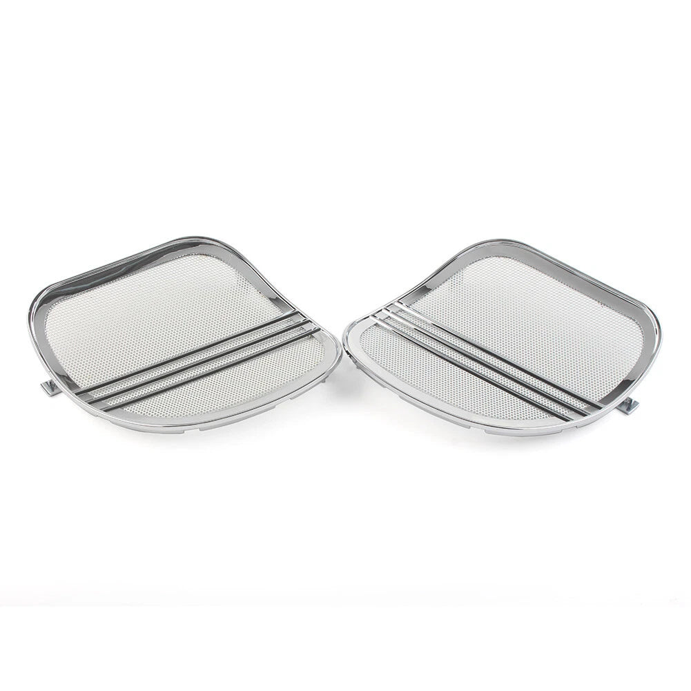 Chrome Speaker Grills Cover Trim for Harley Road Glide (2015-2022)
