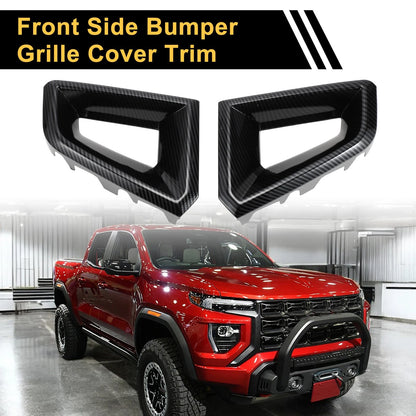 Grille Cover for Chevy Colorado (2023-2024) Carbon Fiber Pattern