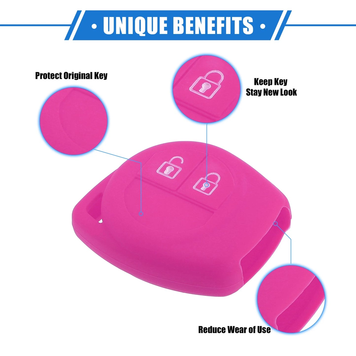 Car Remote Key Fob Case Protectors for Suzuki 2 Button