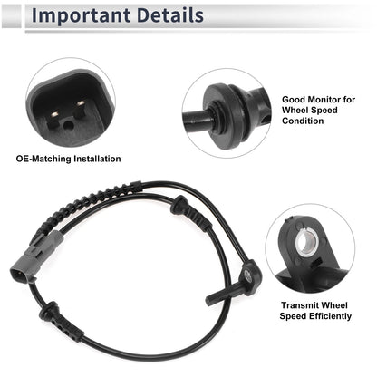 1 Pc Front Left/Right ABS Wheel Speed Sensor for Chevrolet Trax (2015 - 2022)