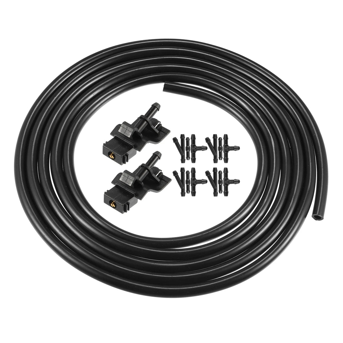 2 x Windshield Washer Nozzles & 2.5m Hose Kit for Toyota Corolla, Camry