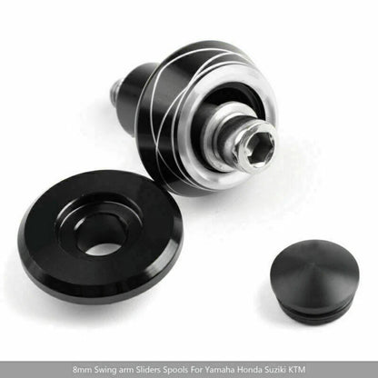 8mm Moto CNC Stand Mounts for Suzuki Honda Silver AH