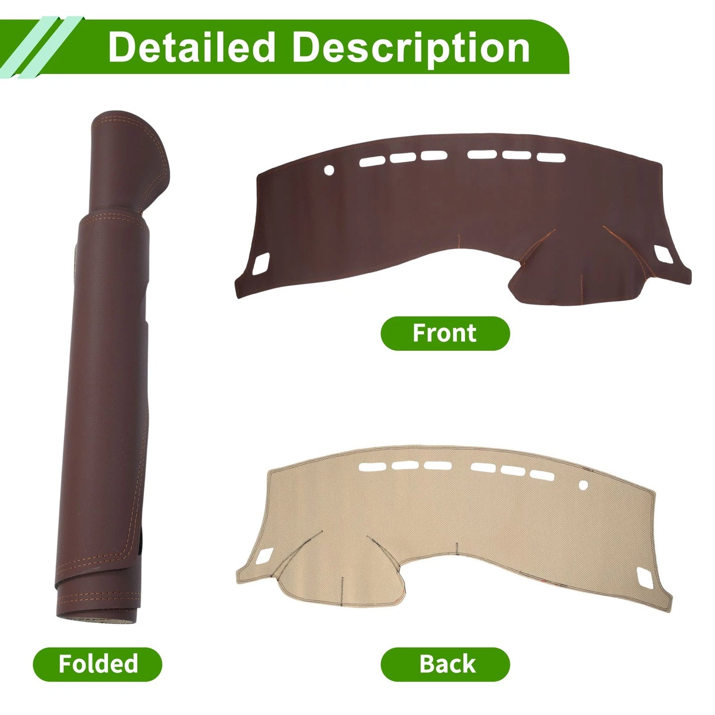 Dashboard Cover Mat for Nissan Tiida (2011-2017) Brown