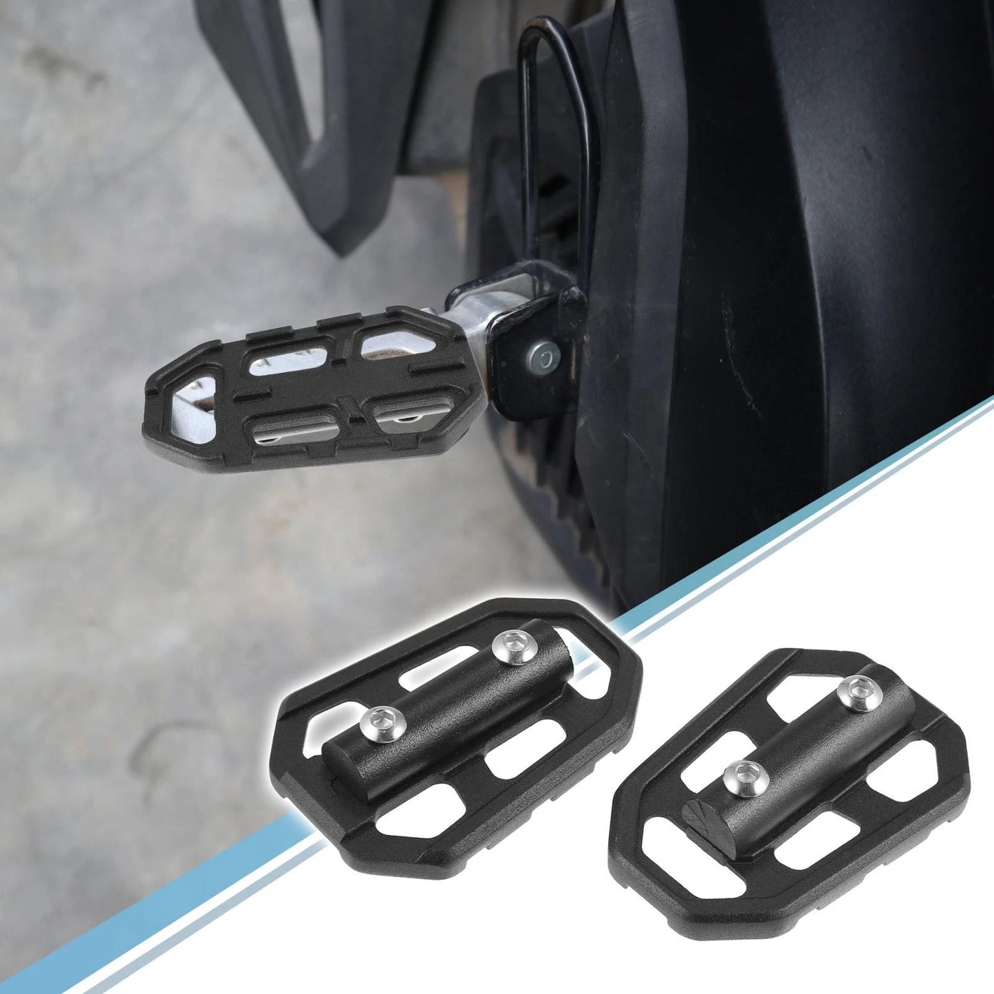 1 Pair Aluminum Wide Foot Pegs Footrest for BMW R1200GS LC G310GS S1000XR
