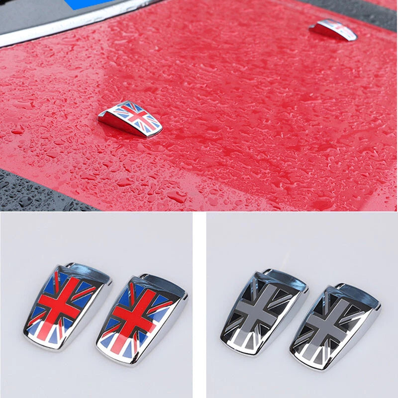 Union Jack Windshield Water Spray Nozzle Cover for Mini Cooper R55 R56 R60 F54