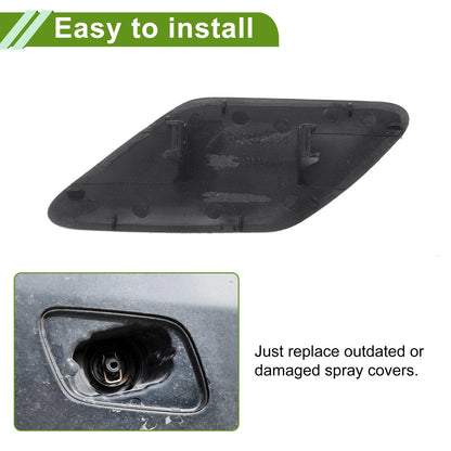 Right Washer Nozzle Cover Cap for Porsche Cayenne Black (2011-2014)