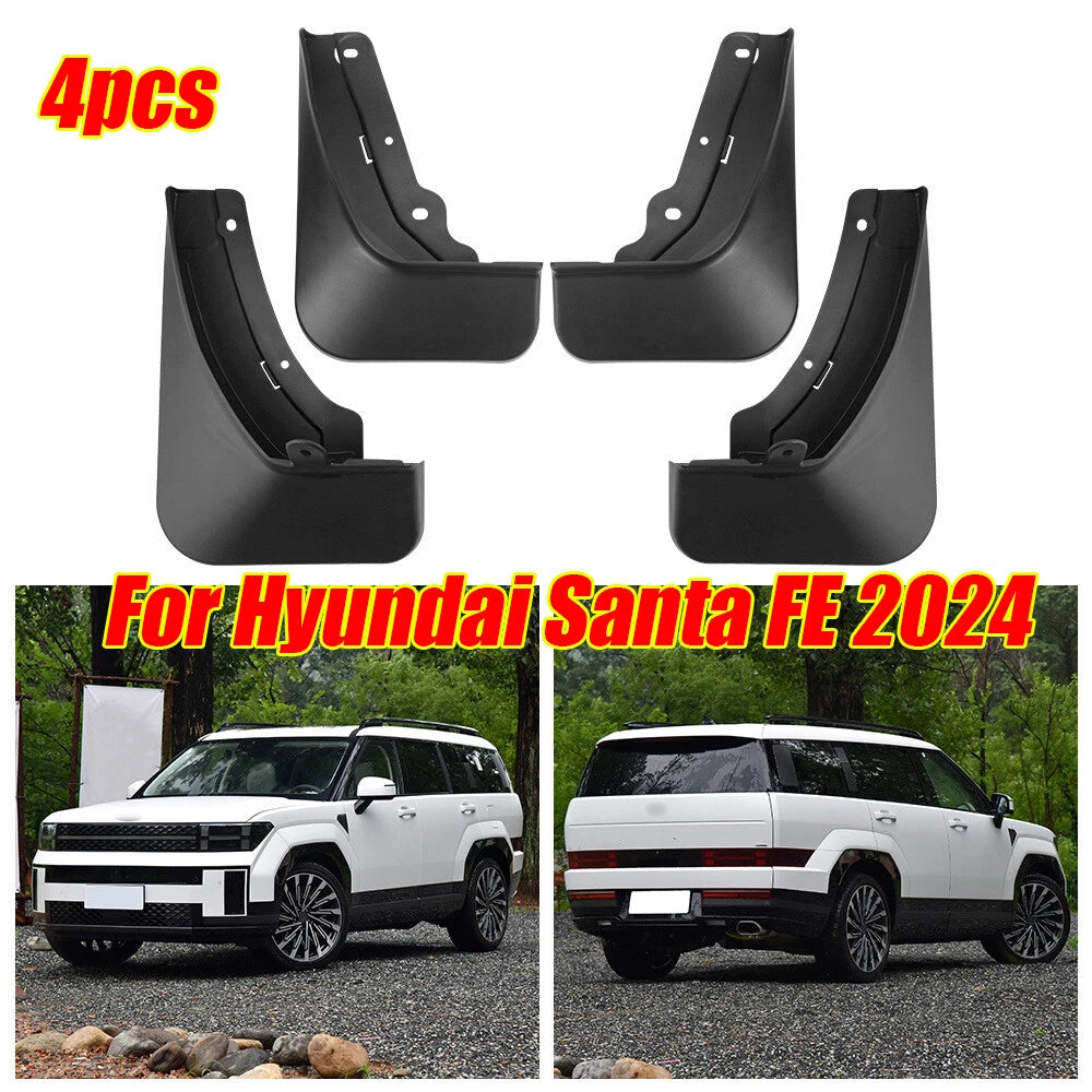 4 x Splash Guards Mud Flaps Fender for Hyundai Santa Fe (2024–2024)