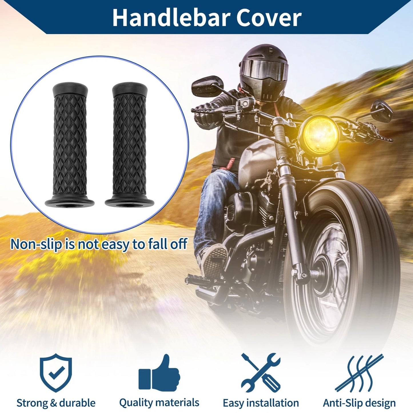 7/8" 22mm 1pair Motorcycle Hand Grip Cover for Motorcycle