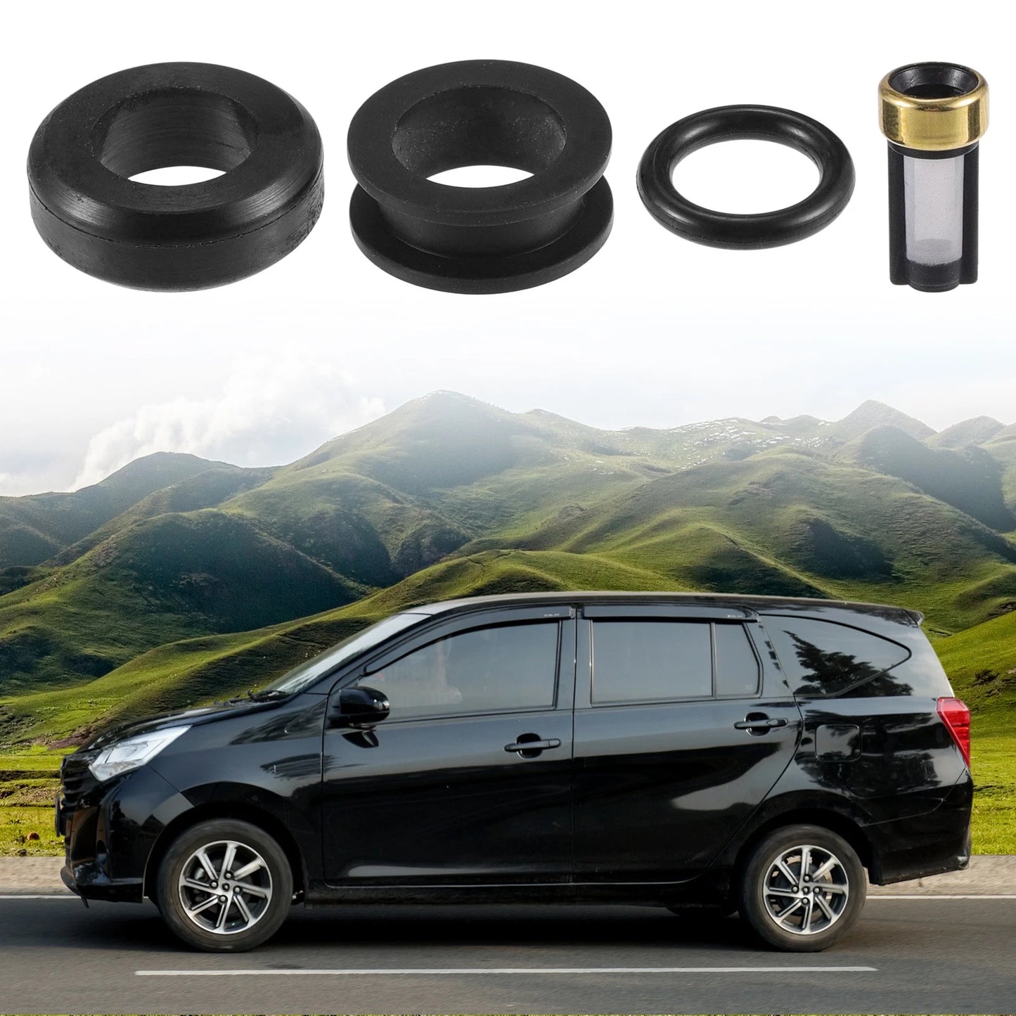 6 x Fuel Injector Seal O Ring 3.0 NBR Black for Toyota Supra (2019–2026)