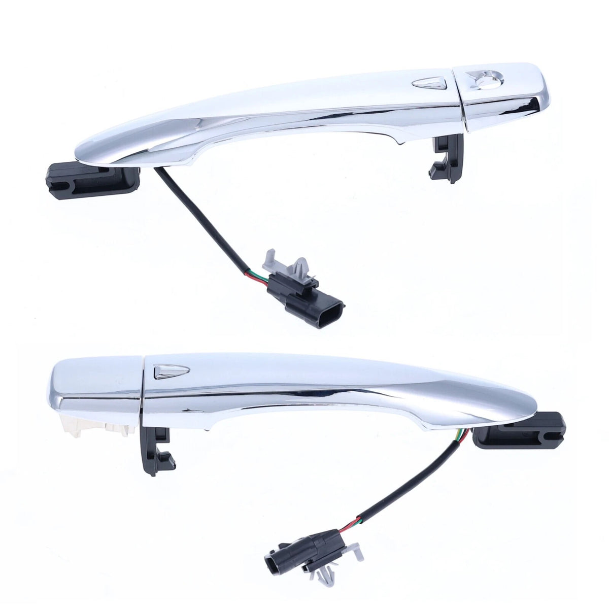 Door Handle Outer Keyless Chrome FRONT L+R 2 x for Nissan Qashqai (2014–2021)