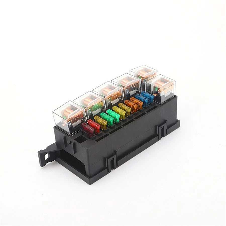 11 x Blade Fuse & 6 x 80A Relay Holder for Universal 12V Car Relay Box