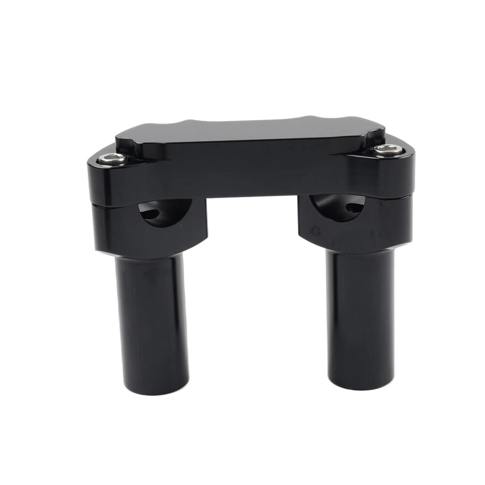3.5" Handlebar Riser & Top Clamp Black for Harley Dyna, Tour, Road Glide (2006-2023)