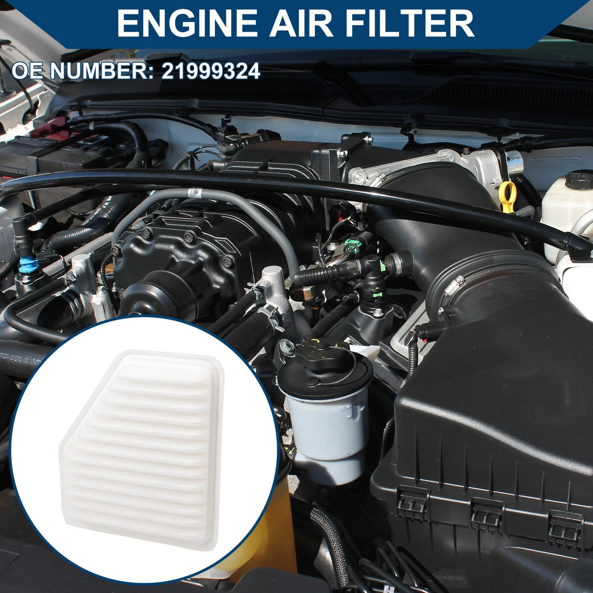 Car Engine Air Filter 2.2L 2.4L for Chevrolet Cobalt (2005-2010)