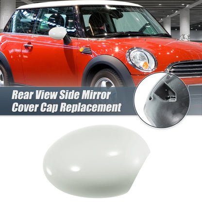 Right Side Mirror Cover White for BMW Mini Clubman R55 R56 (2007-2015)