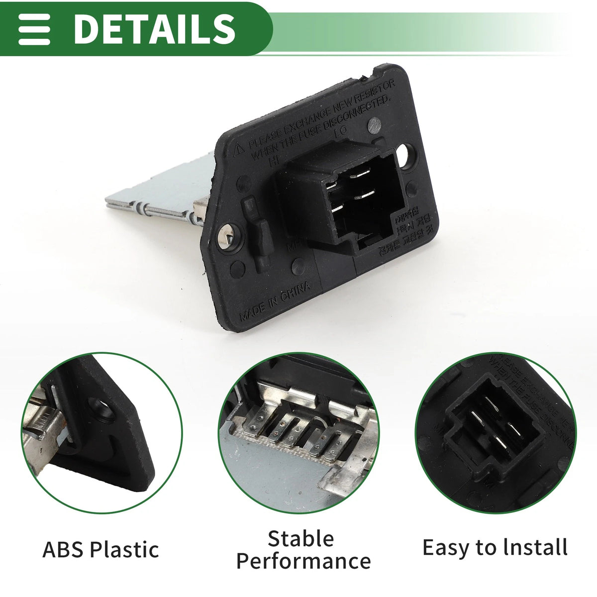 Blower Motor Resistor for Hyundai Terracan, Kia Sorento (2001-2009)