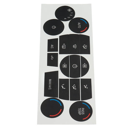 Heater AC Climate Control Button Decal for Ford Escape Fusion
