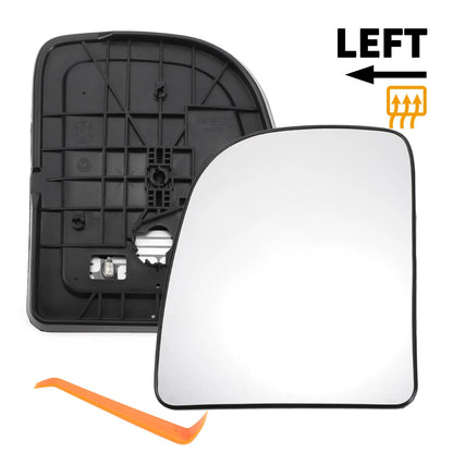 Heated Left Driver Side Upper Mirror Glass for Ford E150 (2004-2014)