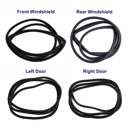 Weatherstrip Windshield Door Rubber Set 4 Fits Toyota Hilux LN40 1978-83 D06