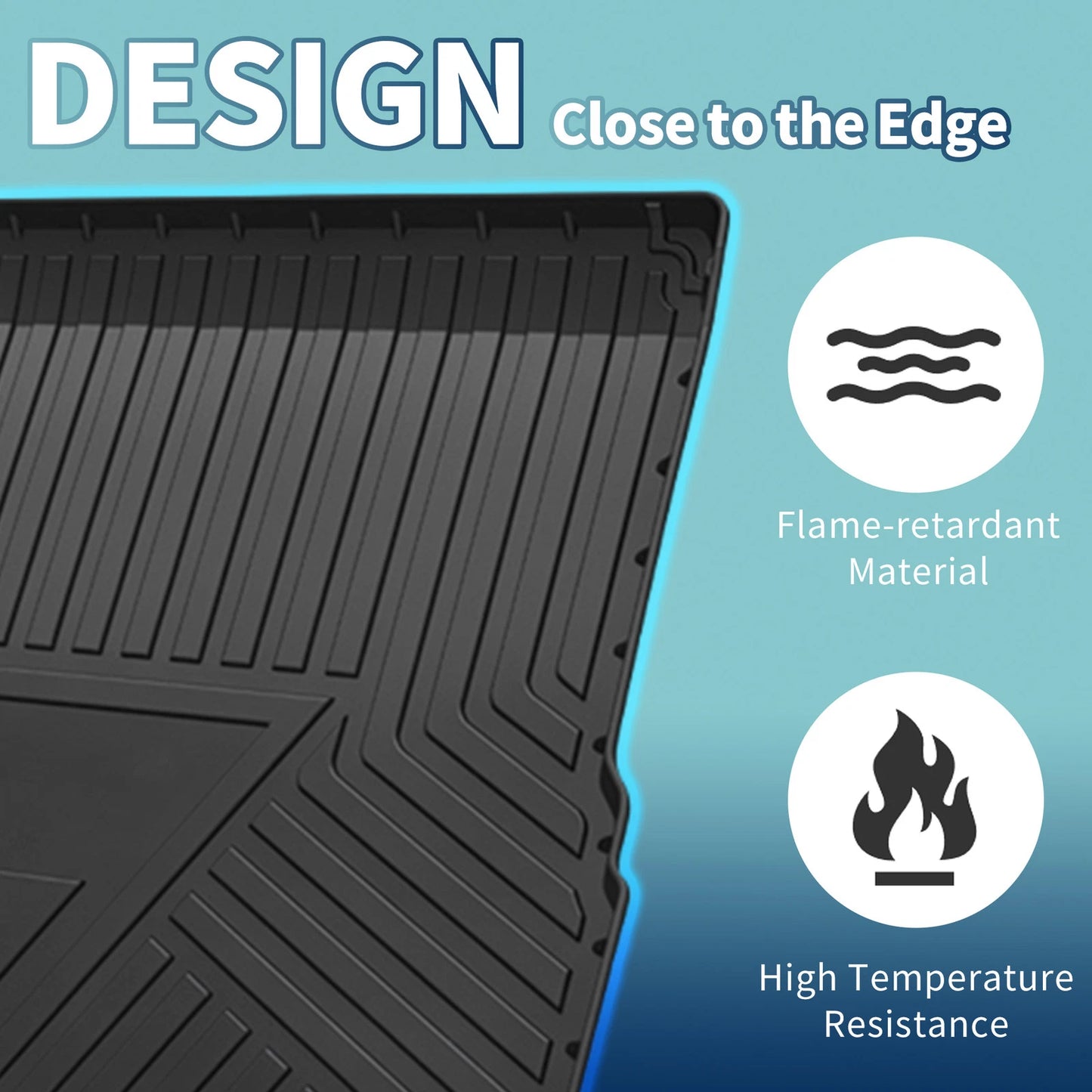 Flat Face Cargo Liner Rear Trunk Mat for Porsche Macan (2014 - 2024) TPE 1 Pc