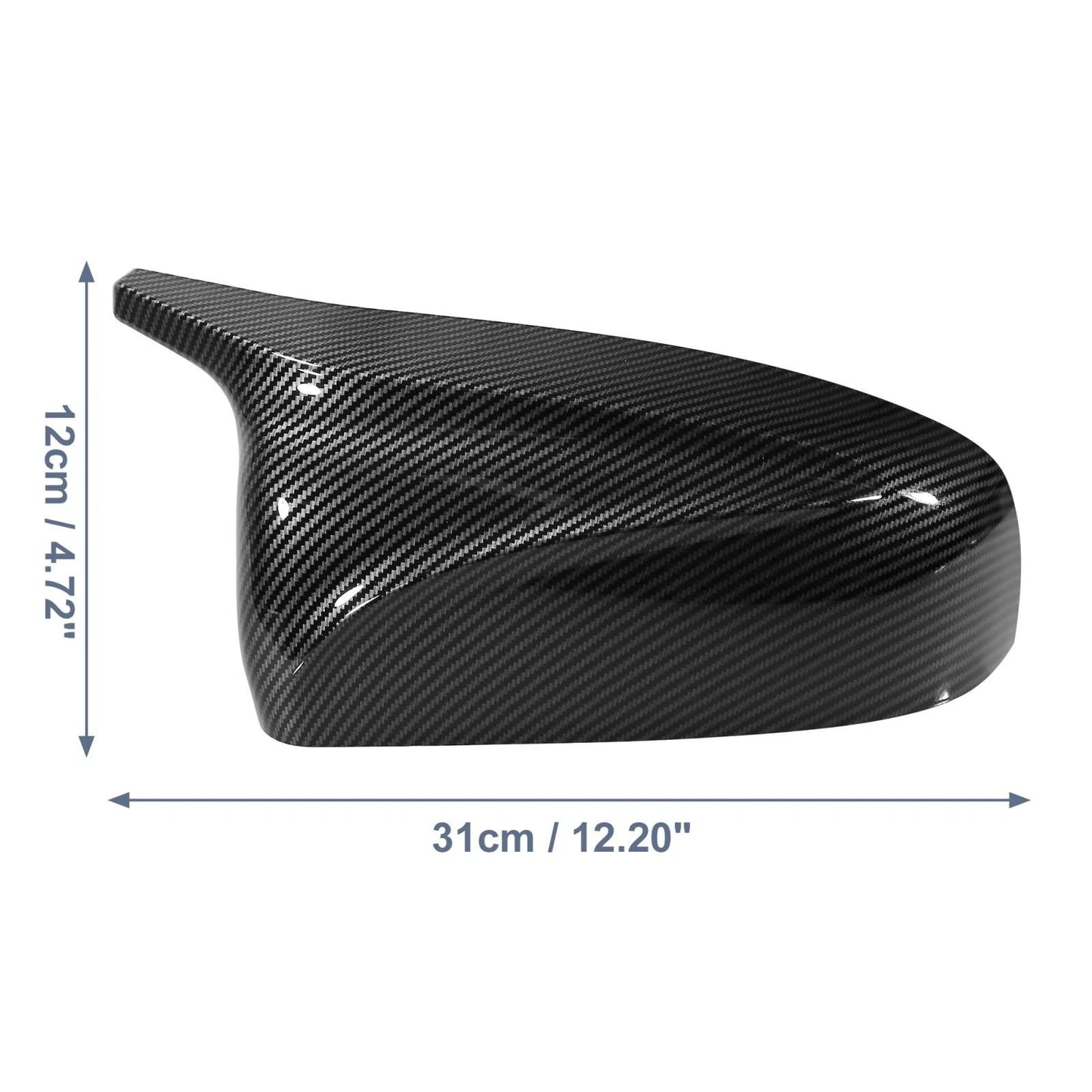 Pair for BMW E70 E71 E72 Carbon Fiber Pattern Rear View Mirror Covers Cap