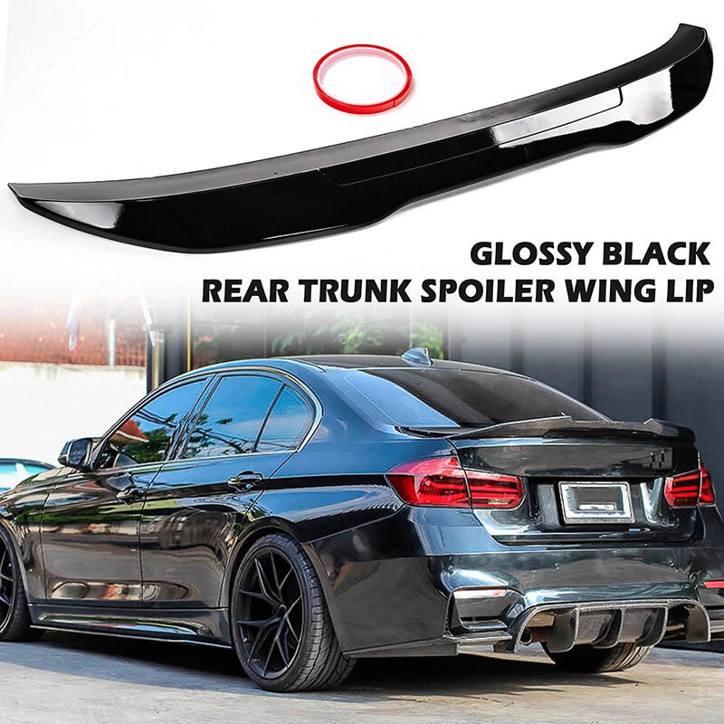 Rear Trunk Spoiler Wing Lip PSM Style Black for BMW F30 F80 335i 328i (2012-2018)