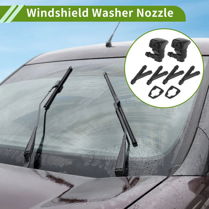 1 Set Windshield Washer Nozzle With Hose Connector for Chevrolet