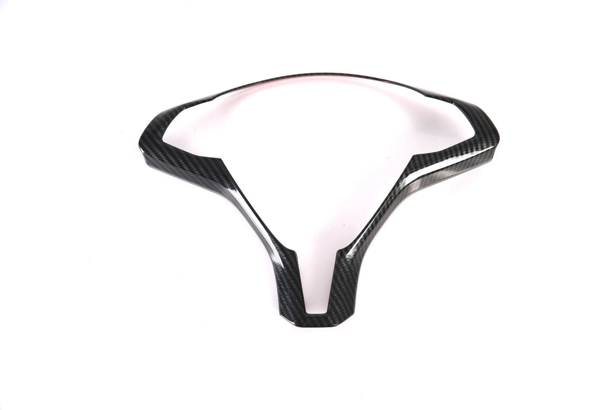 Carbon Fiber Steering Wheel Cover Trim for Tesla Model X (2017-2023)