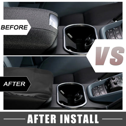 Faux Leather Center Console Armrest Cover for Toyota Highlander (2008-2013)