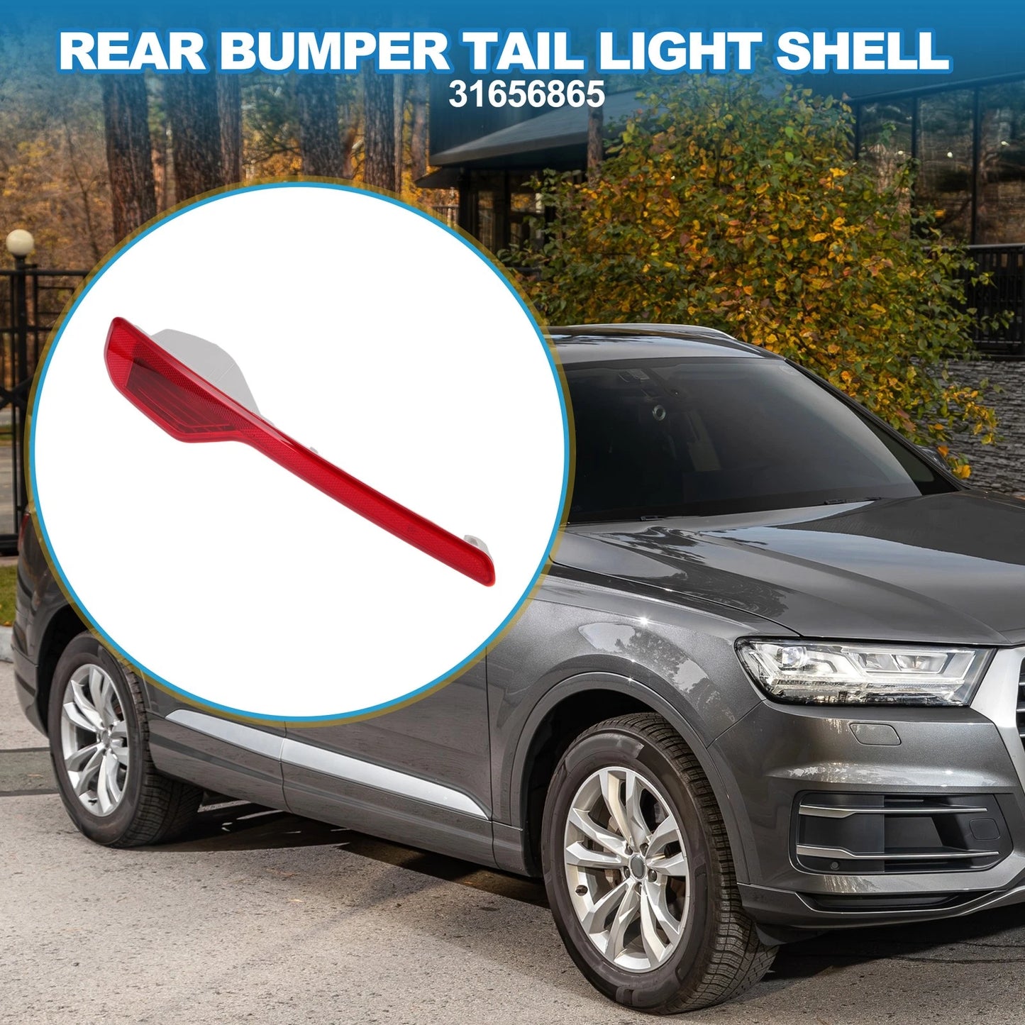 Left Rear Bumper Tail Light Shell for Volvo XC40 (2018-2023)