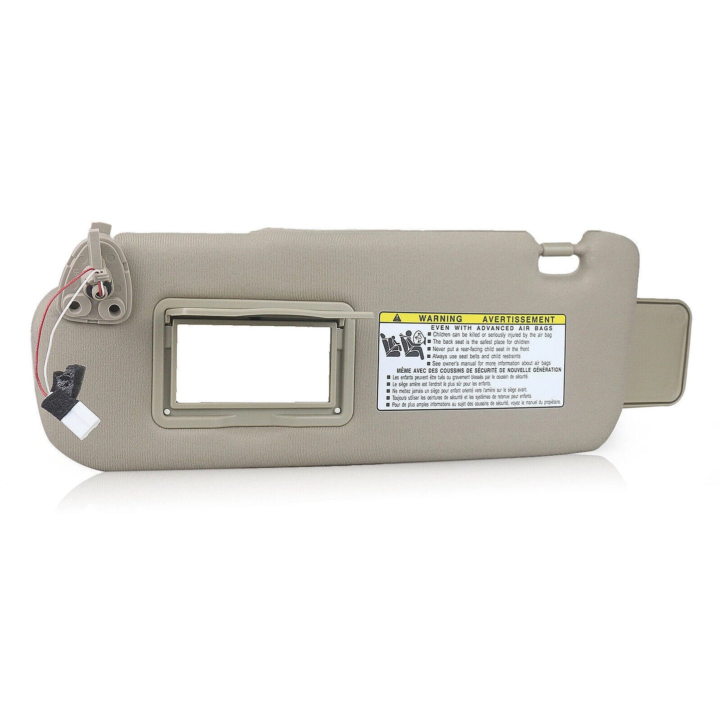 Beige Left Driver Side Sunvisor Cover for 2005-2010 Hyundai Sonata (2005-2010)