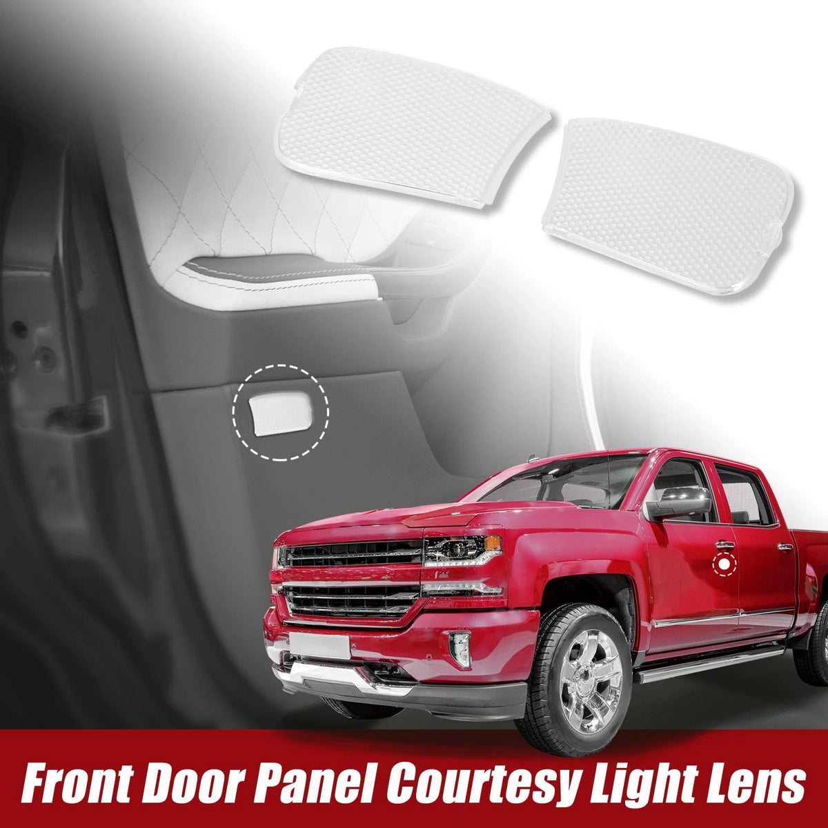 Front Door Panel Courtesy Light Lens for Ford F-150 F-250 Lobo
