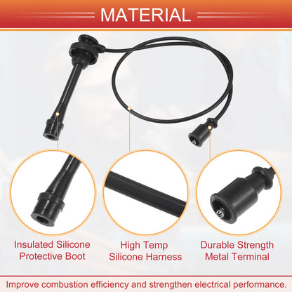 3 x Spark Plug Wire Ignition Coil Cables for Mitsubishi Montero