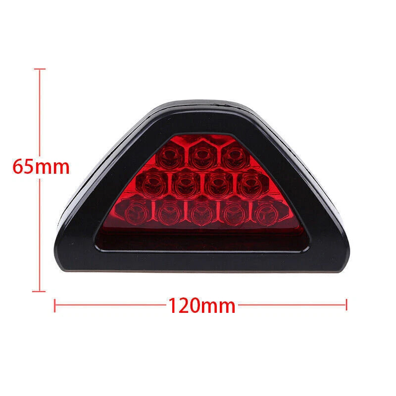 12 LED F1 Style Rear Tail Brake Stop Light for Universal Vehicles
